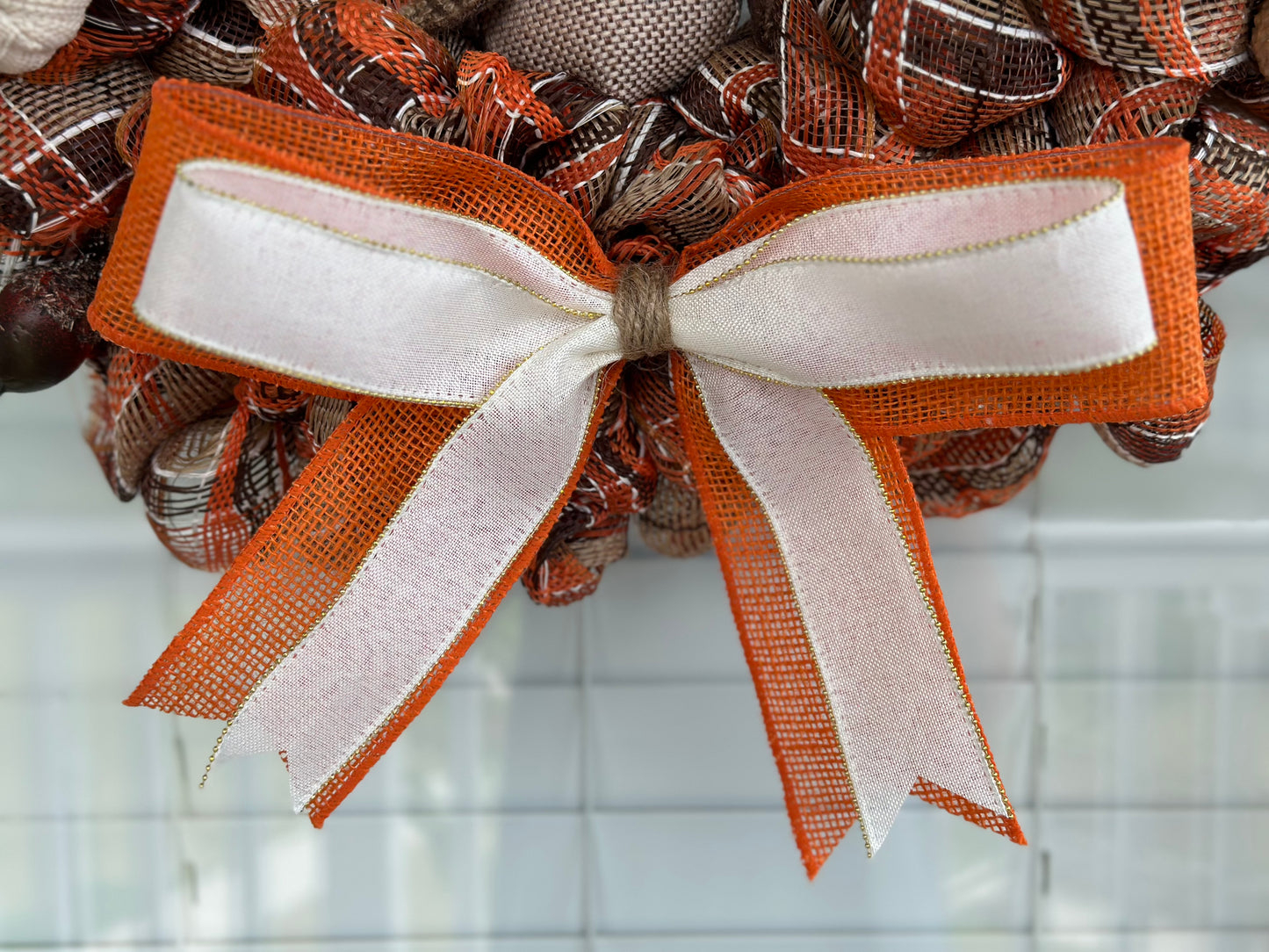 Plaid Owl Wreath