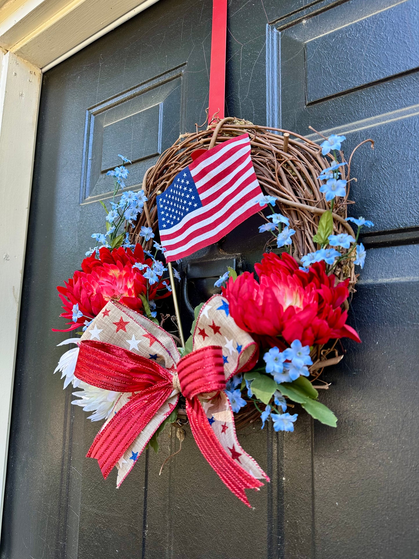 Floral Patriotic Wreath