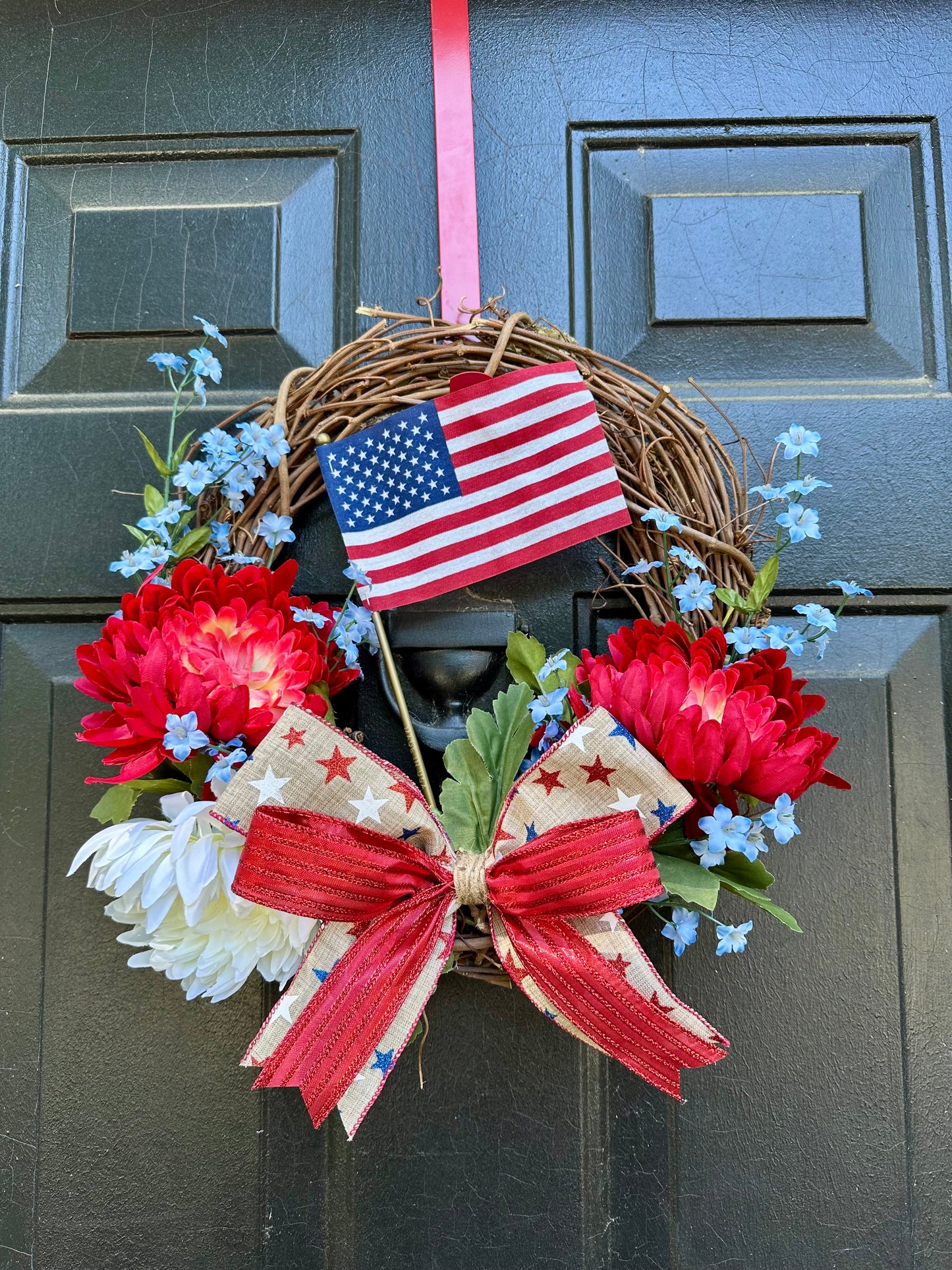 Floral Patriotic Wreath