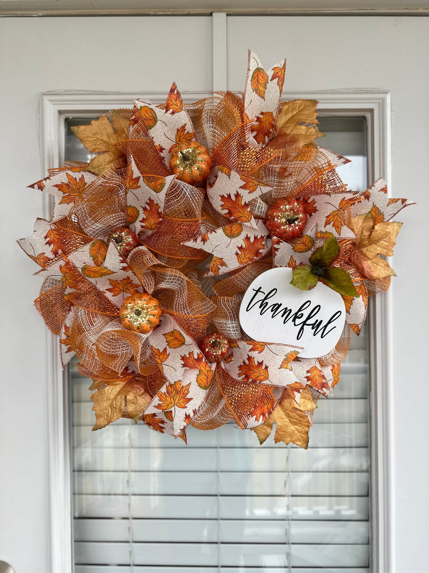 Thankful Pumpkin Wreath