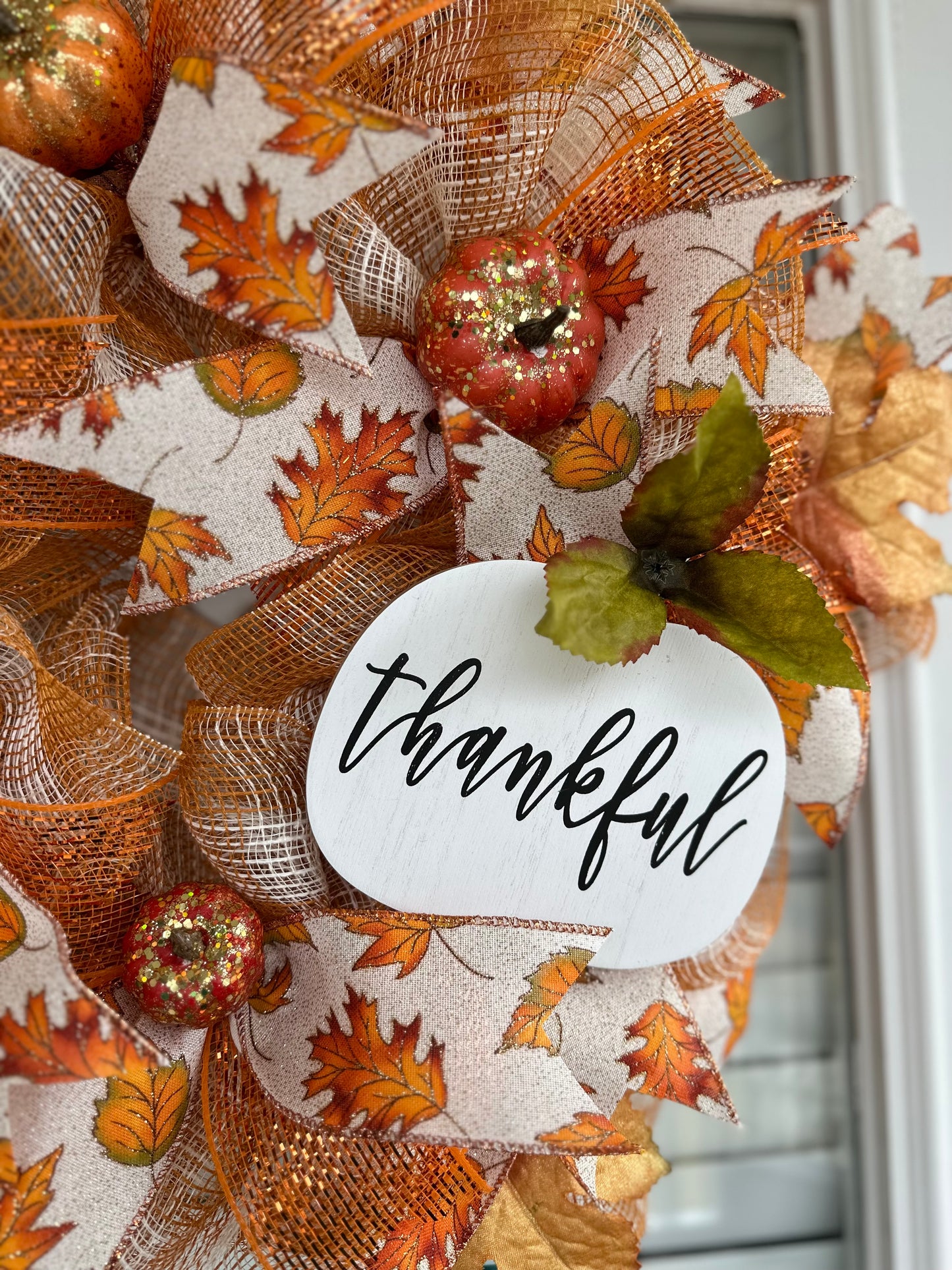 Thankful Pumpkin Wreath